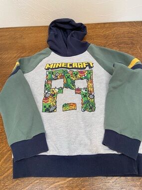 JUMPING BEANS MINECRAFT GAMING BOYS 8 SOFTEST COTTON FLEECE HOODIE